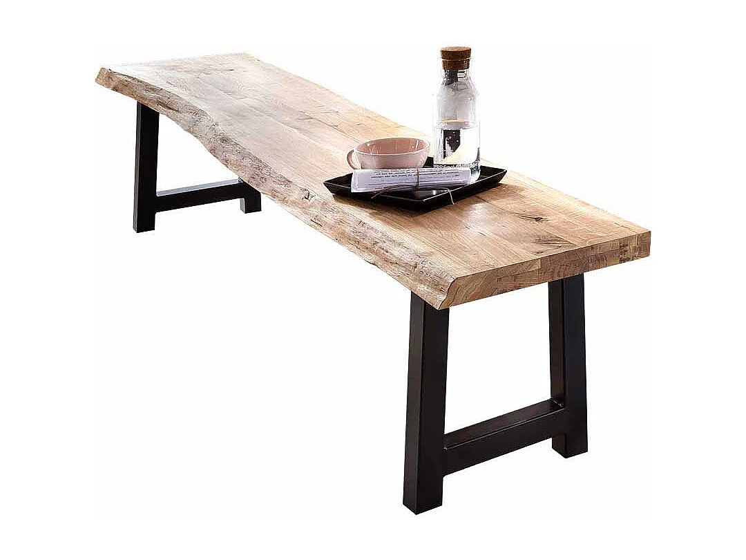 Essbank mit Baumkante ohne Lehne