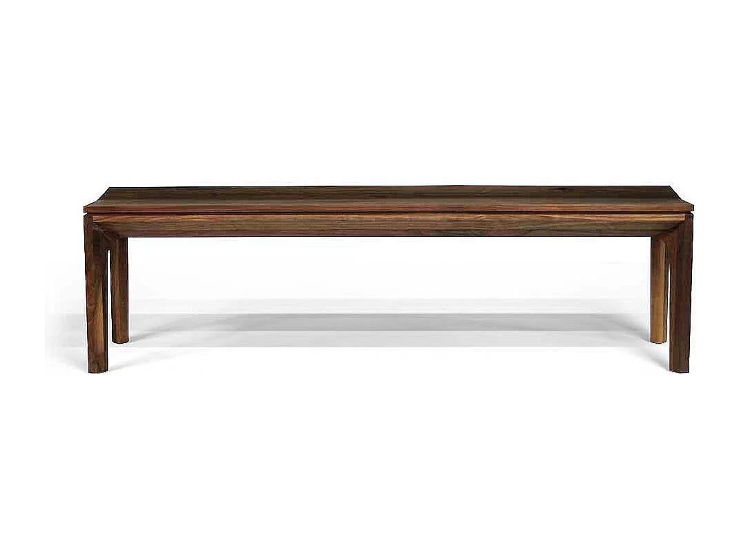 Esszimmerbank aus Nussbaum Massivholz geölt Retrostil