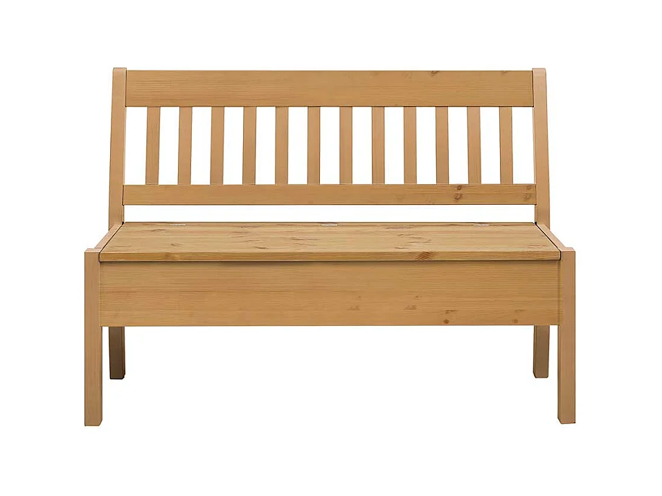 Landhaus Truhenbank aus Kiefer Massivholz