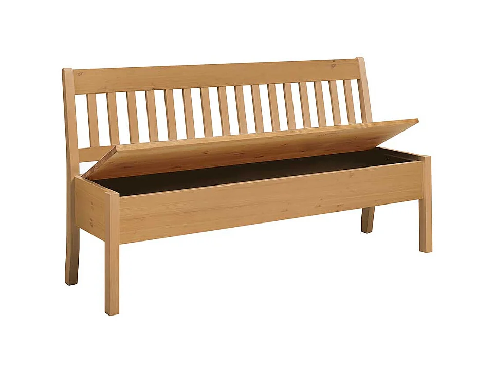 Landhaus Truhenbank aus Kiefer Massivholz