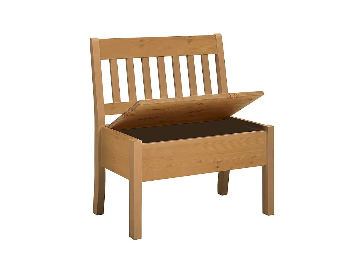 Landhaus Truhenbank aus Kiefer Massivholz