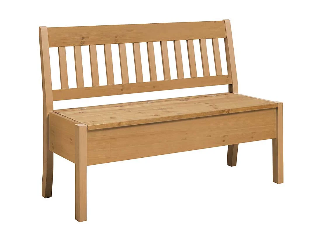 Landhaus Truhenbank aus Kiefer Massivholz