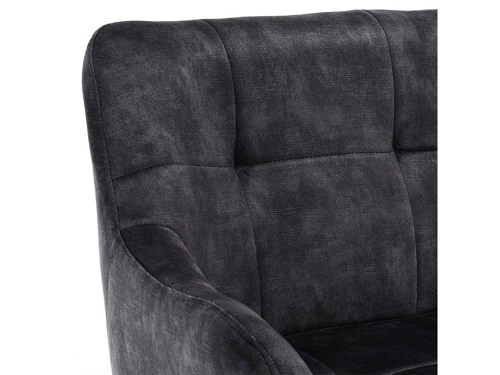 Esszimmersitzbank Velours modern in Anthrazit 180 cm breit