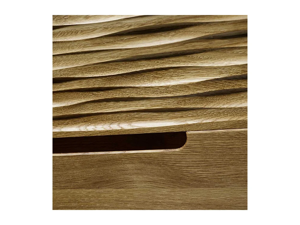 Sitzbank mit Klappe Wildeiche Massivholz