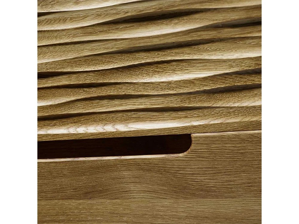 Sitzbank mit Klappe Wildeiche Massivholz