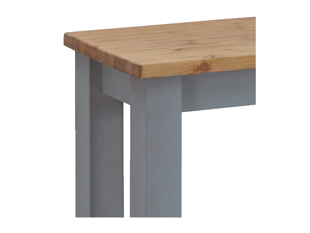 Sitzbank Holz massiv in Kiefer Grau und Laugenfarben 90 oder 110 cm