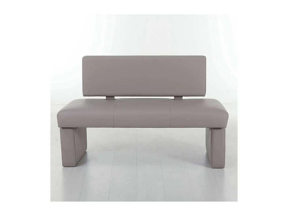 Sitzbank mit Rückenlehne Kunstleder