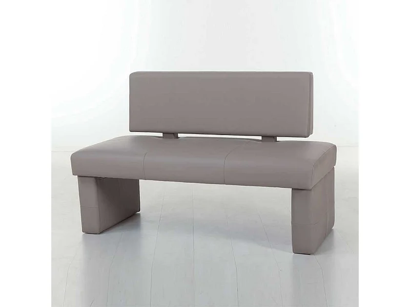 Sitzbank mit Rückenlehne Kunstleder