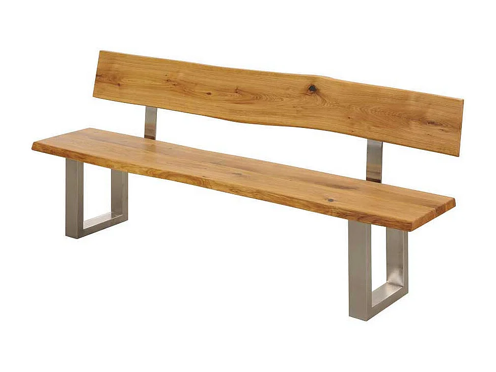 Essbank mit Baumkante Rückenlehne