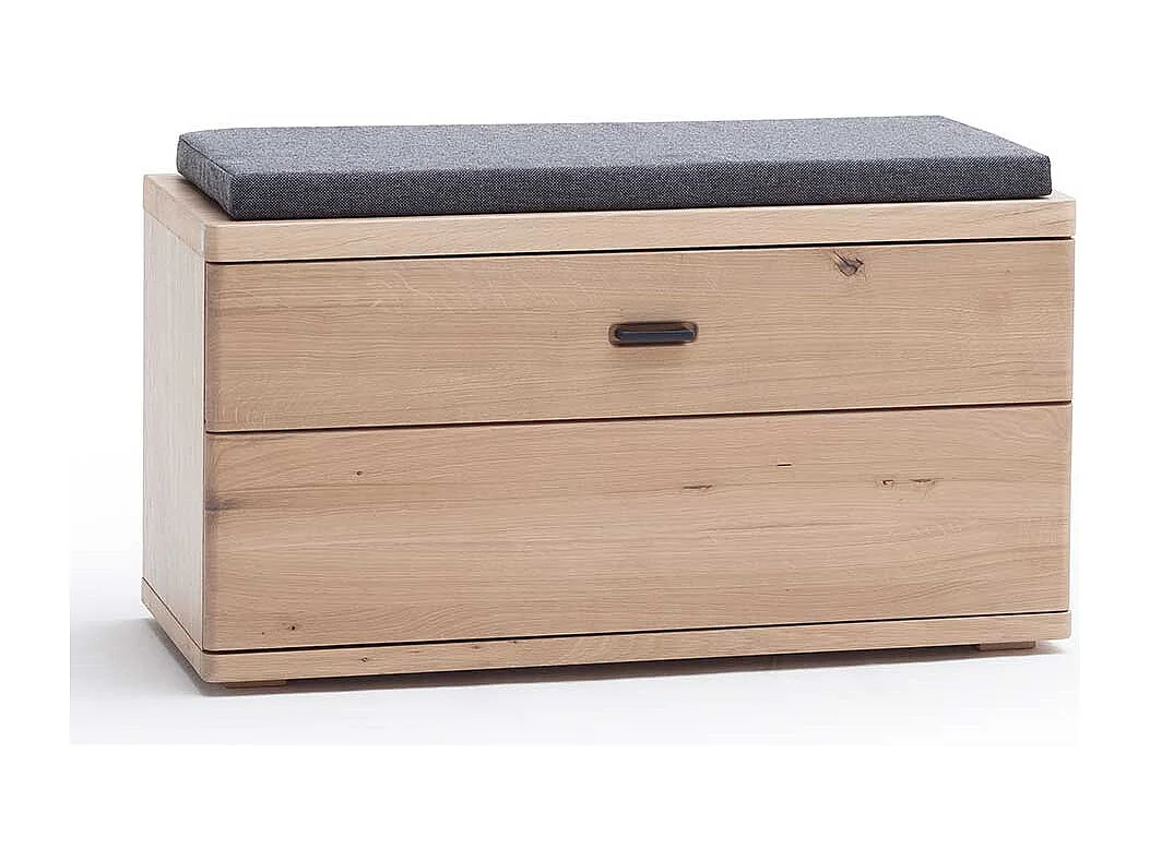 Flurbank in Eiche Bianco furniert Klappe