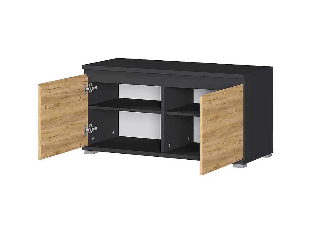 Garderobensitzbank in Wildeichefarben und Anthrazit Made in Germany