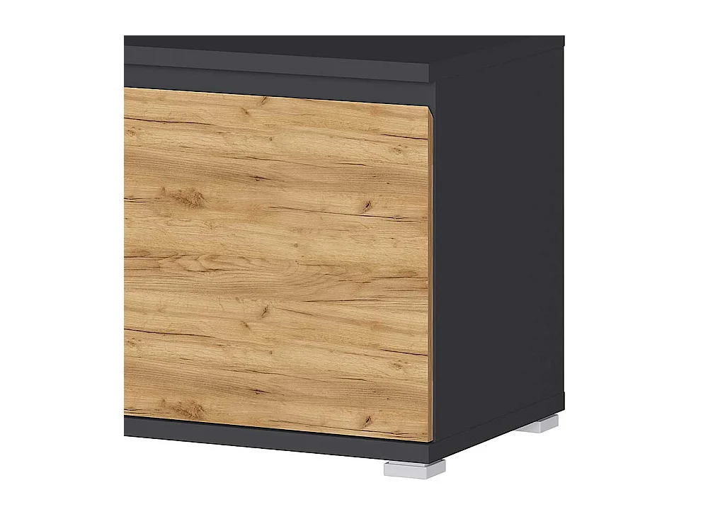 Garderobensitzbank in Wildeichefarben und Anthrazit Made in Germany