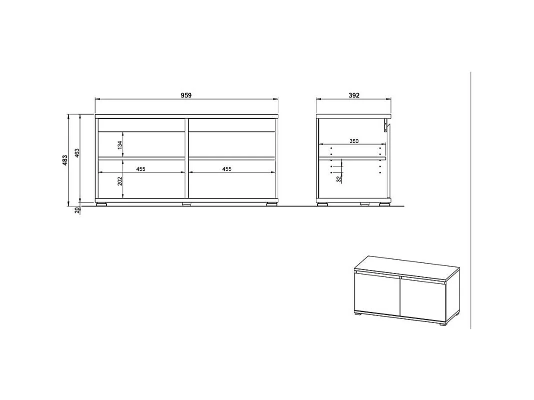 Garderobensitzbank in Wildeichefarben und Anthrazit Made in Germany