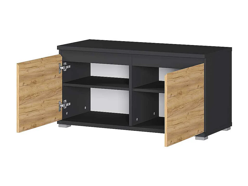 Garderobensitzbank in Wildeichefarben und Anthrazit Made in Germany