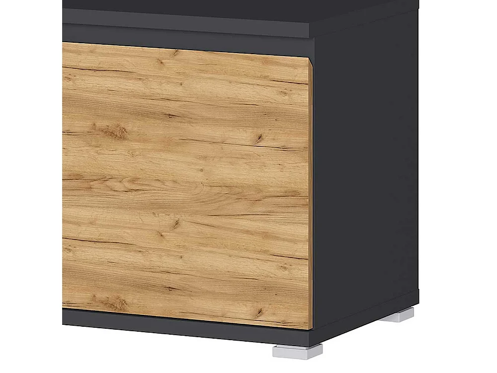 Garderobensitzbank in Wildeichefarben und Anthrazit Made in Germany