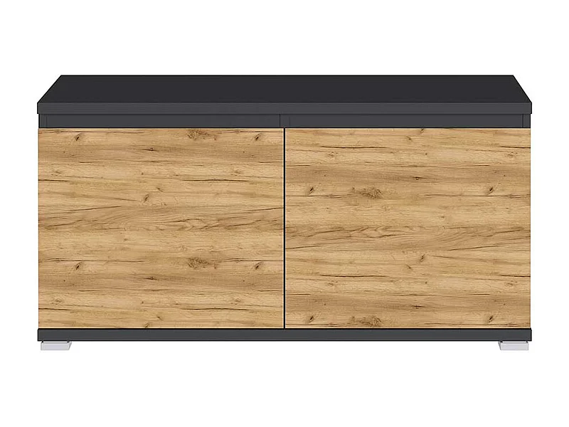 Garderobensitzbank in Wildeichefarben und Anthrazit Made in Germany