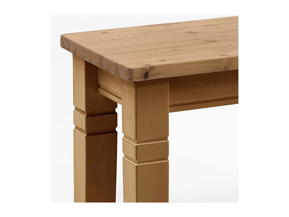 Massivholzbank aus Kiefer ohne Lehne