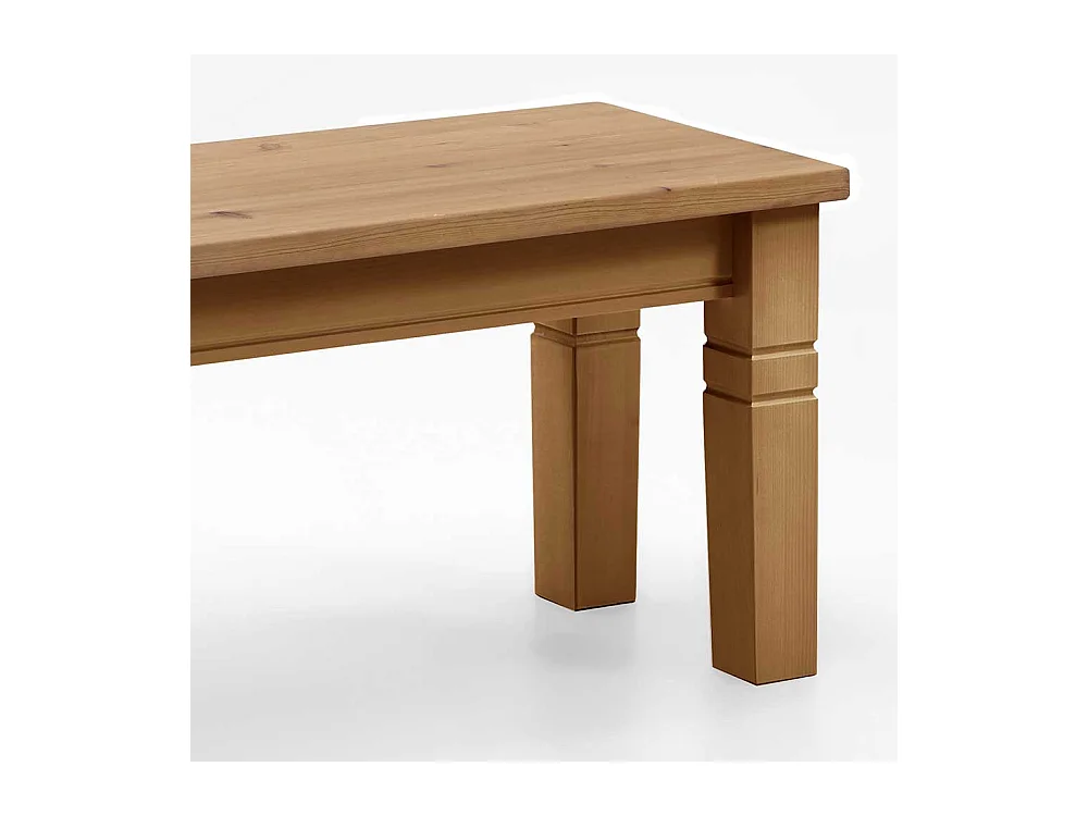 Massivholzbank aus Kiefer ohne Lehne