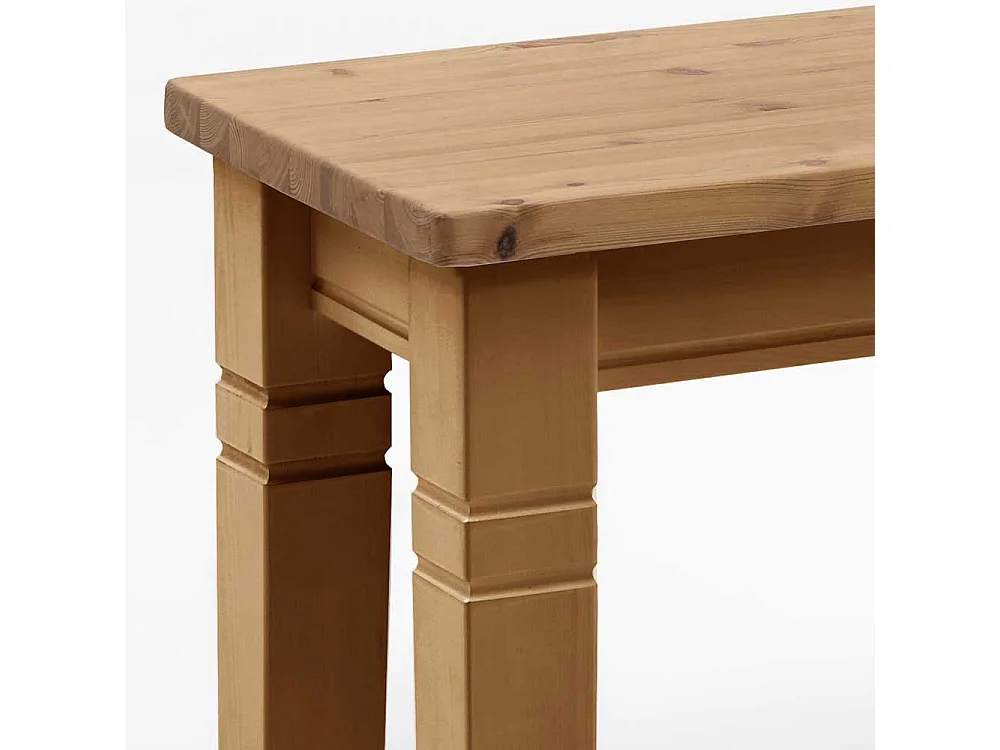 Massivholzbank aus Kiefer ohne Lehne