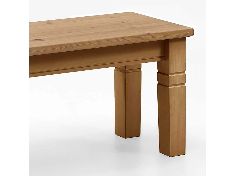 Massivholzbank aus Kiefer ohne Lehne