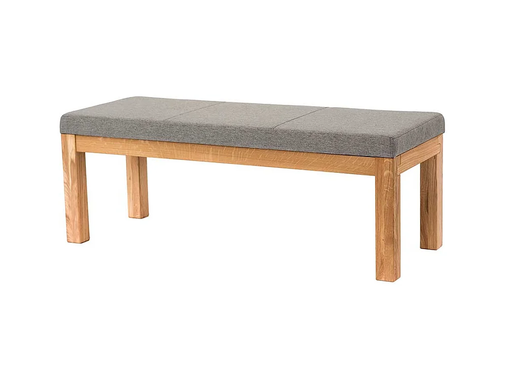 Eßtischbank aus Eiche Massivholz Webstoff