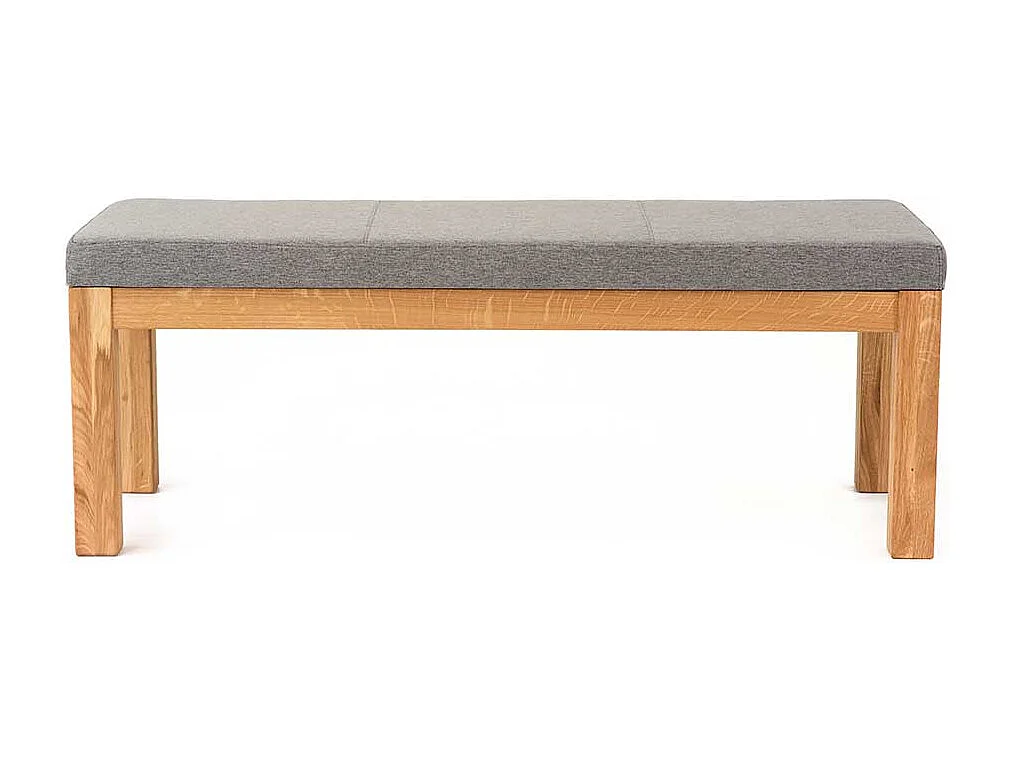 Eßtischbank aus Eiche Massivholz Webstoff