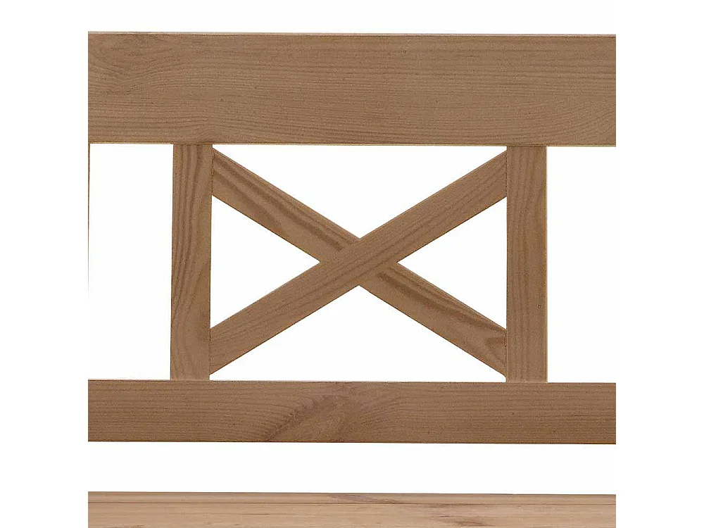 Massivholzbank mit Stauraum Kiefer geölt und gebeizt