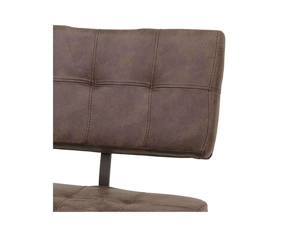 Esszimmer Polsterbank in Braun Stoff Metall