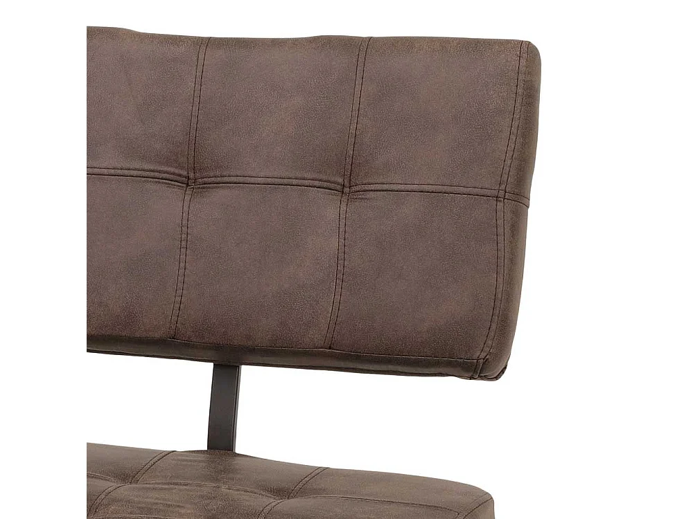 Esszimmer Polsterbank in Braun Stoff Metall