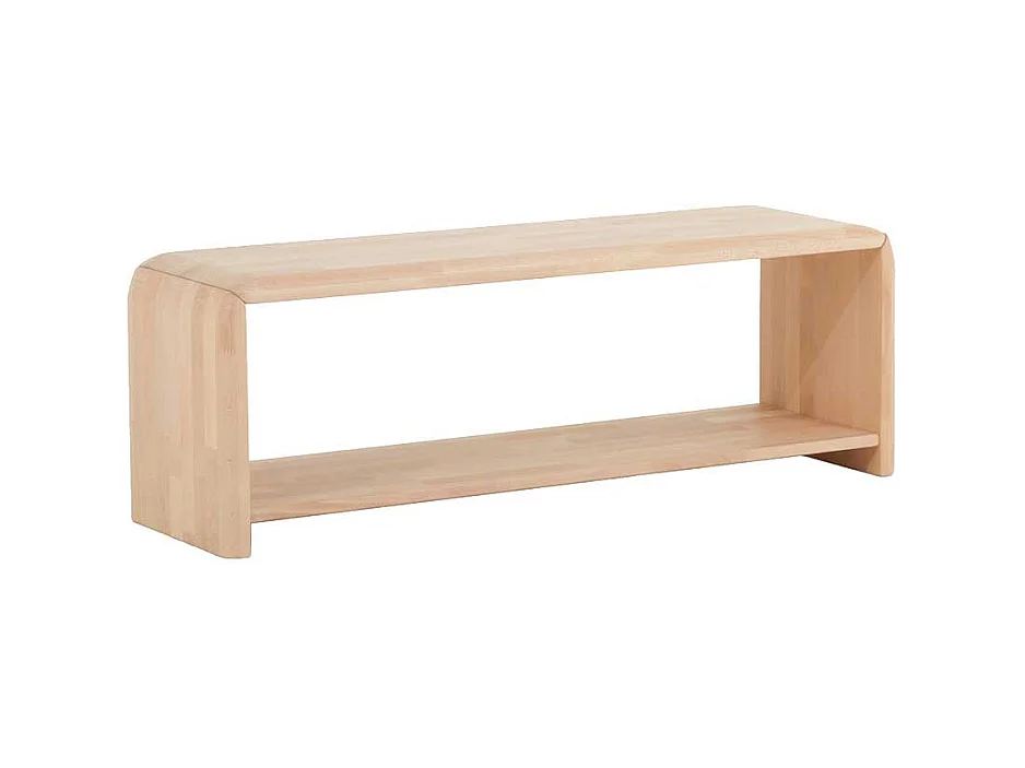 Bettbank aus Buche Massivholz Ablage