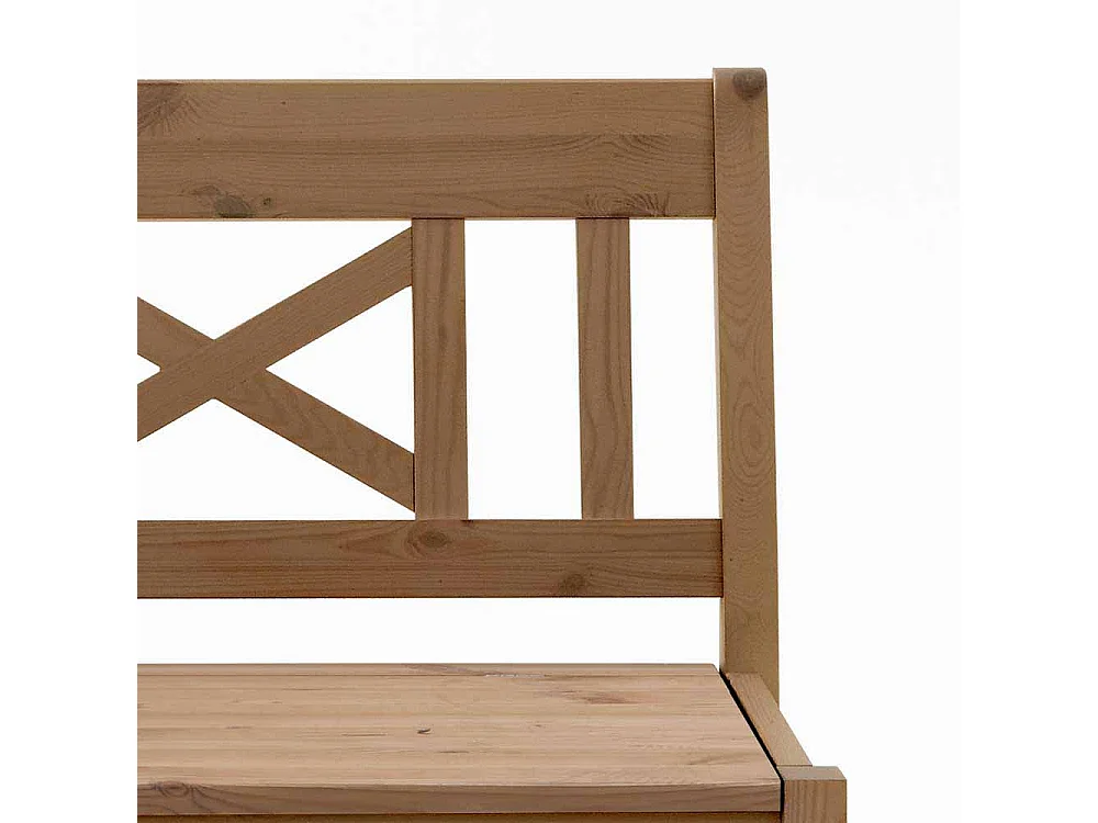 Truhenbank aus Kiefer Massivholz Landhaus