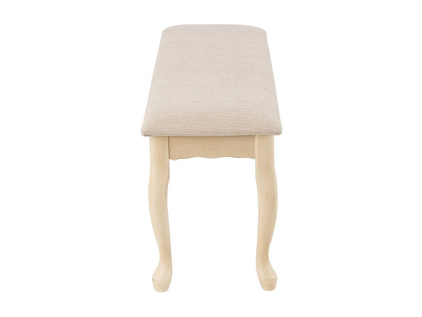 Ankleidebank in Creme Weiß Vintage Design