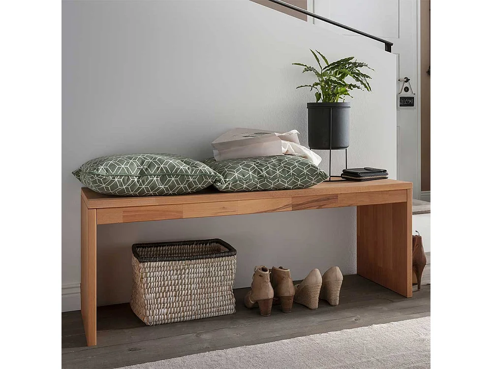 Massivholzbank Buche geölt 45 cm Sitzhöhe