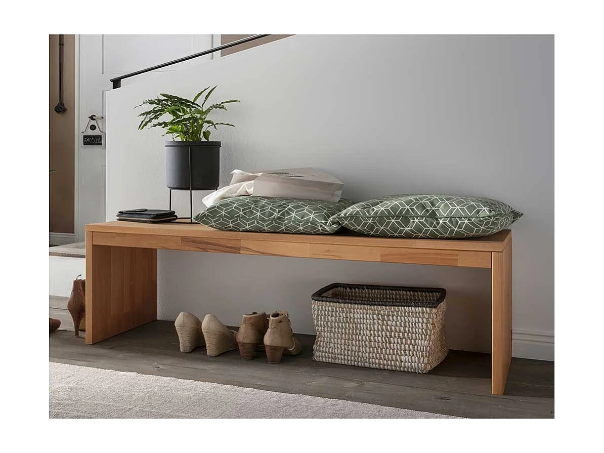 Massivholzbank Buche geölt 45 cm Sitzhöhe
