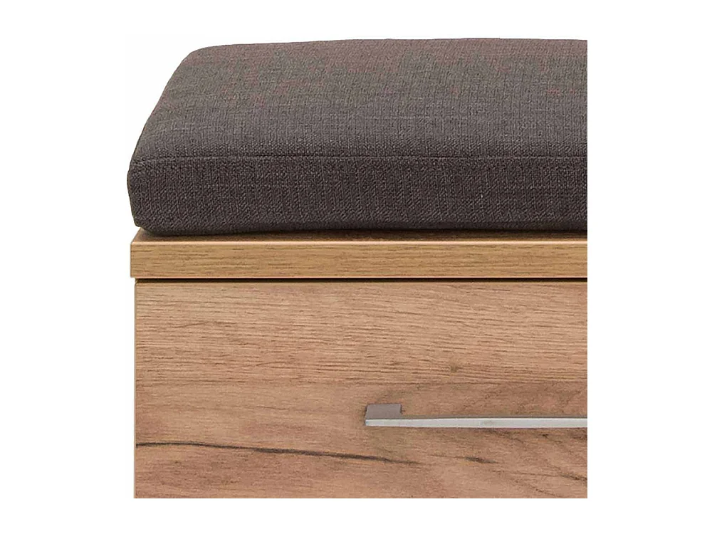 Dielenbank in Weiß Eiche 2 türig