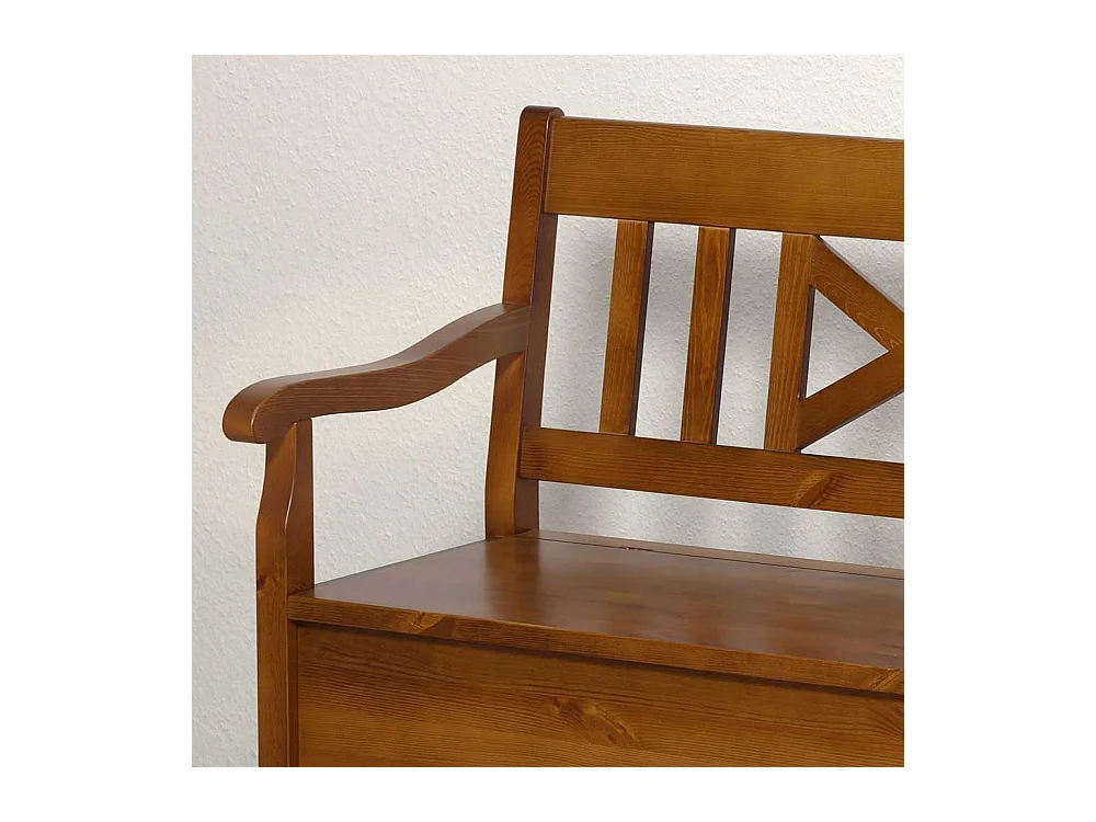 Esszimmerbank in Braun Kiefer Massivholz