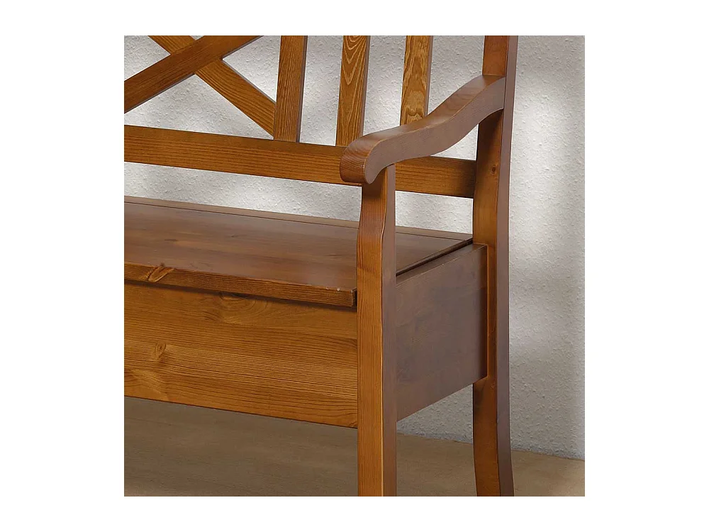 Esszimmerbank in Braun Kiefer Massivholz