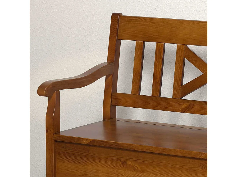 Esszimmerbank in Braun Kiefer Massivholz