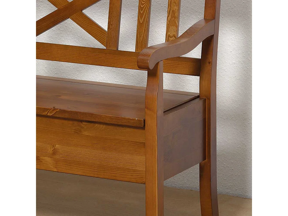 Esszimmerbank in Braun Kiefer Massivholz