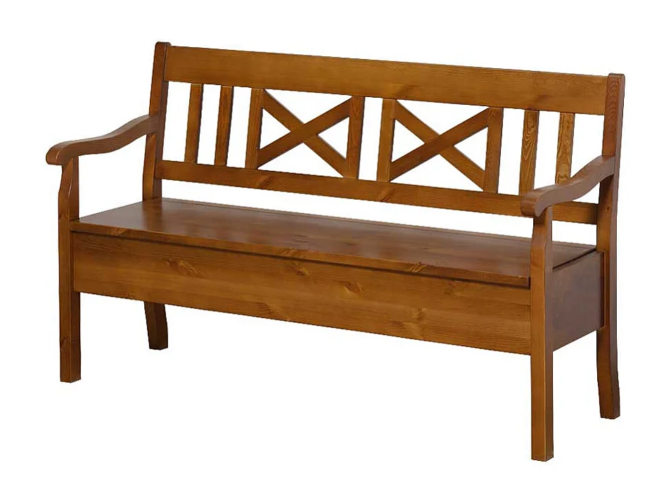 Esszimmerbank in Braun Kiefer Massivholz