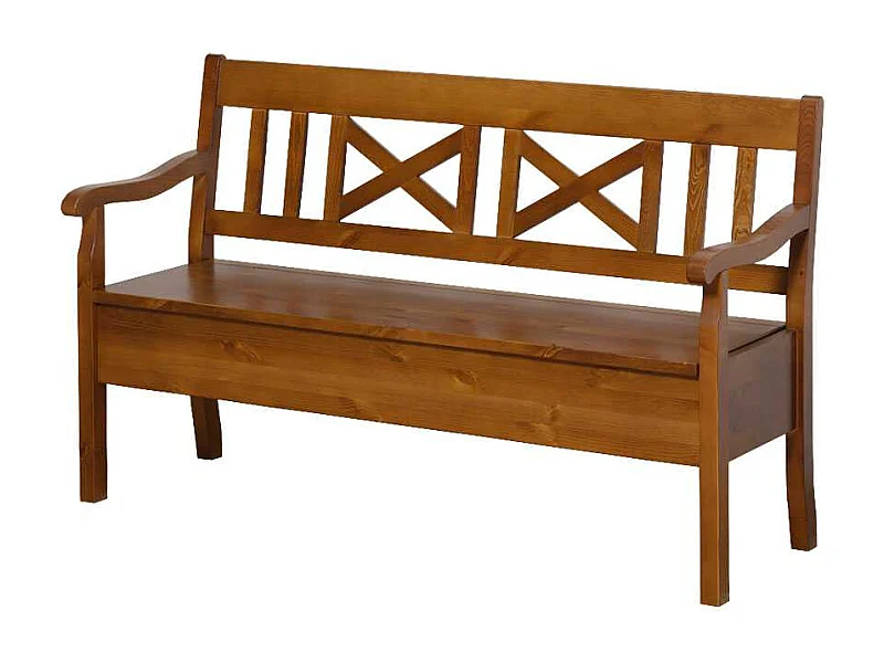 Esszimmerbank in Braun Kiefer Massivholz