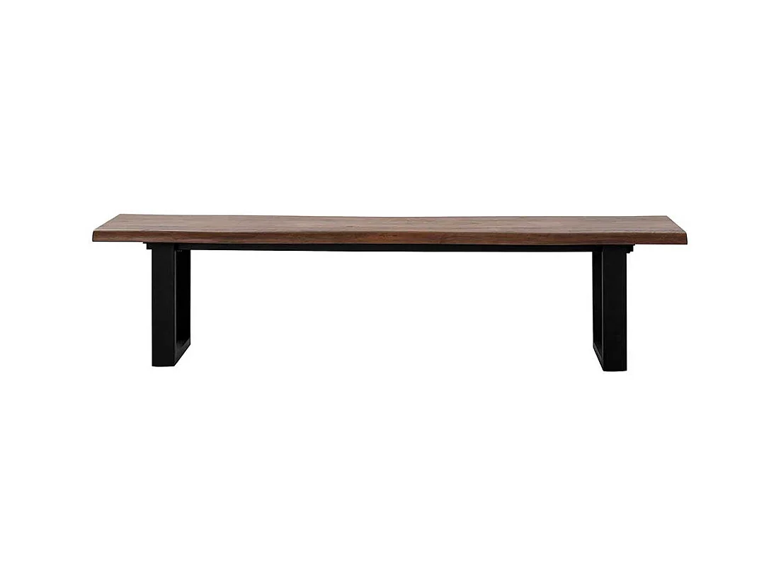 Sitzbank Esszimmer im Industry und Loft Stil Bügelgestell aus Metall