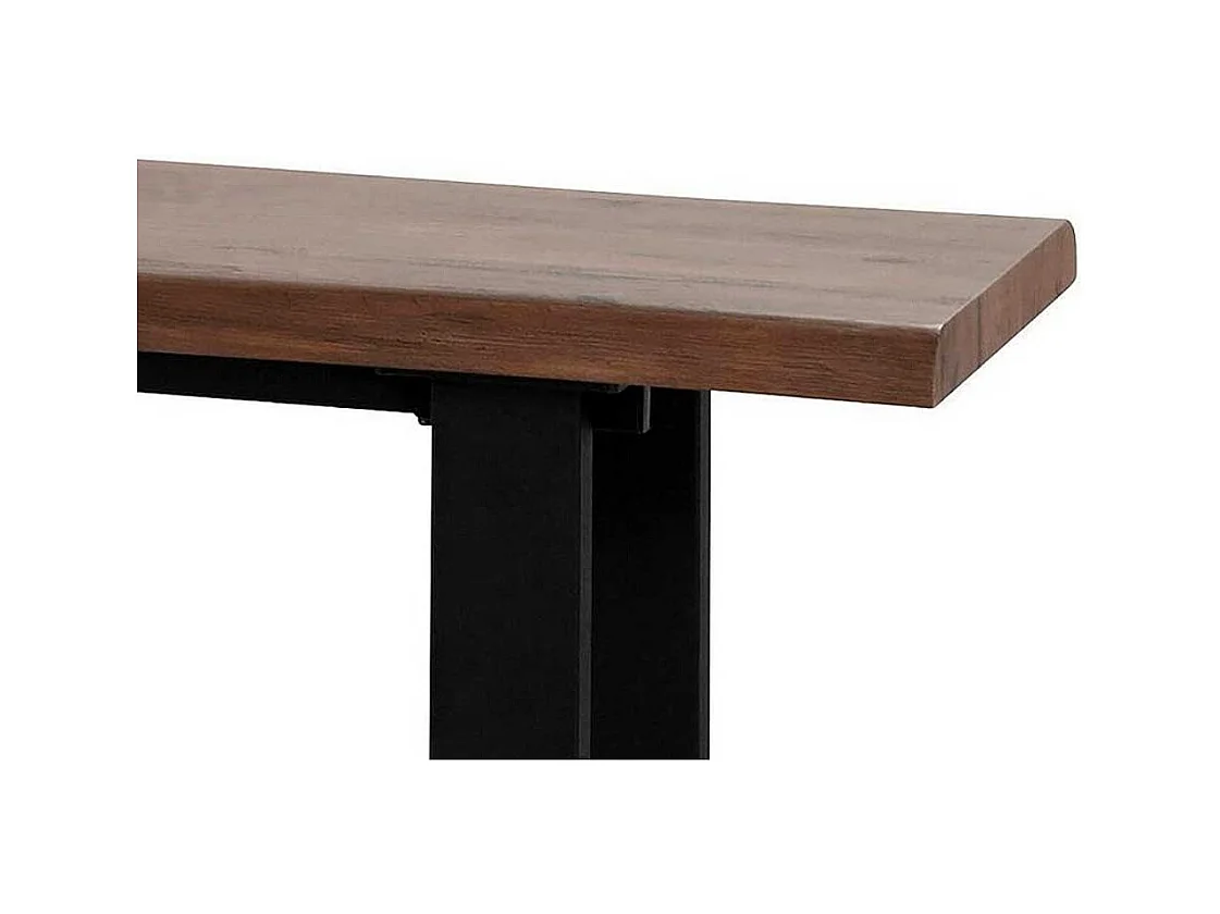 Sitzbank Esszimmer im Industry und Loft Stil Bügelgestell aus Metall