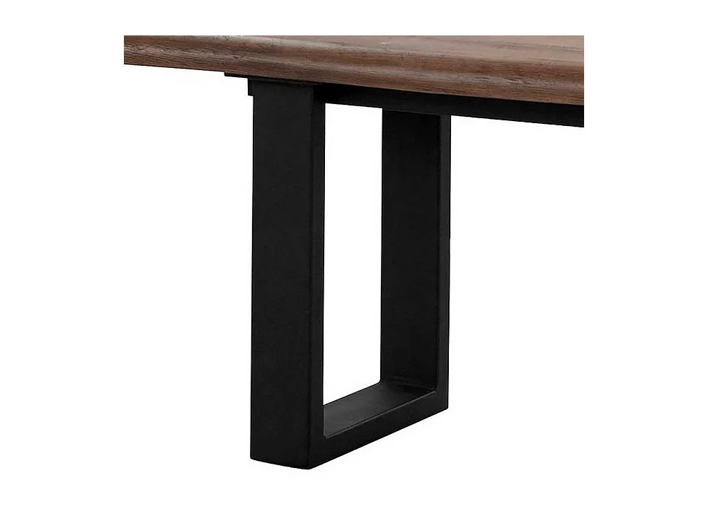 Sitzbank Esszimmer im Industry und Loft Stil Bügelgestell aus Metall