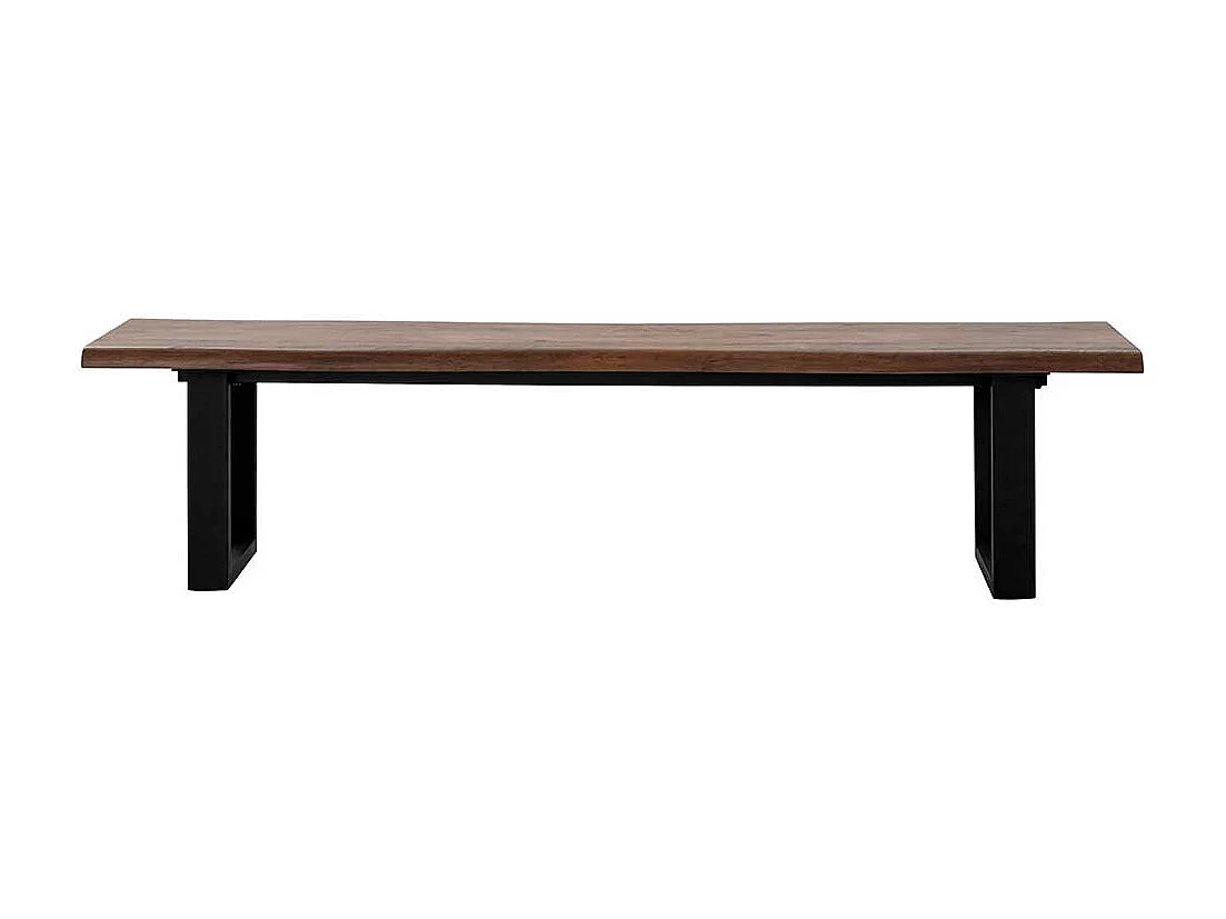 Sitzbank Esszimmer im Industry und Loft Stil Bügelgestell aus Metall