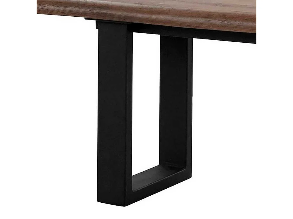 Sitzbank Esszimmer im Industry und Loft Stil Bügelgestell aus Metall