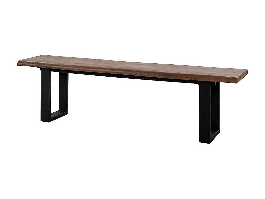 Sitzbank Esszimmer im Industry und Loft Stil Bügelgestell aus Metall