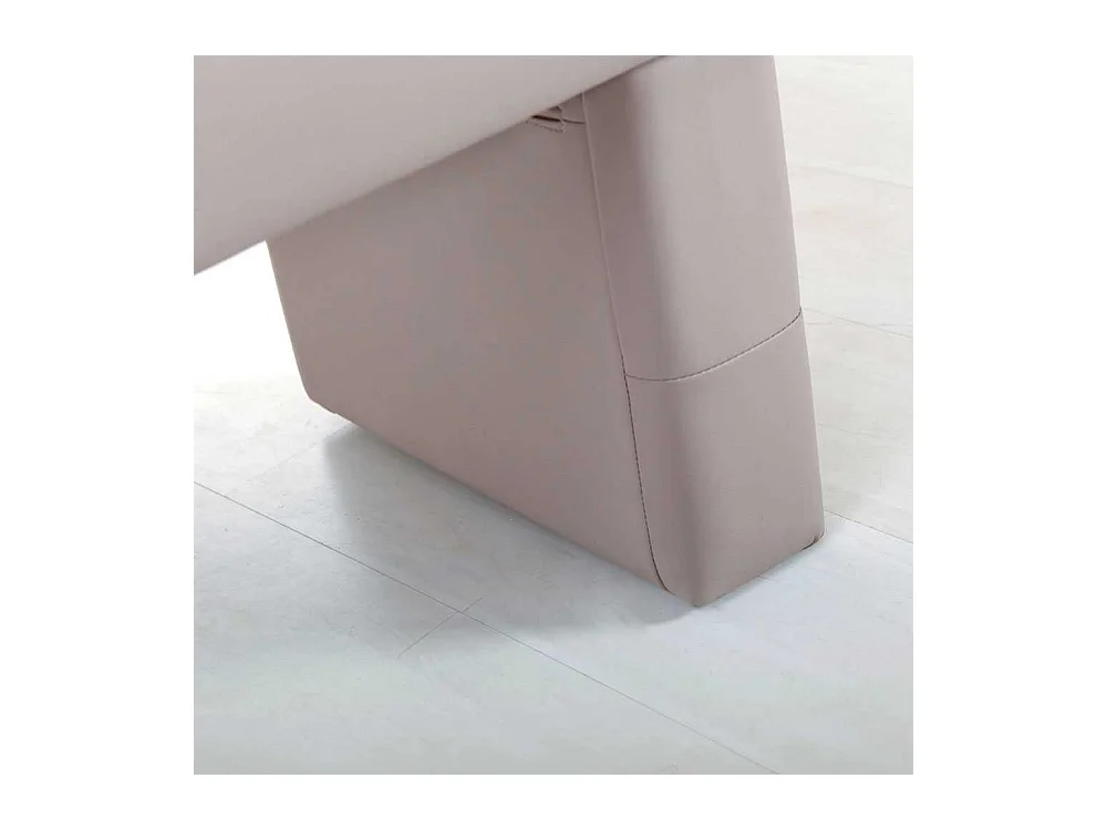 Bank in Grau Kunstleder