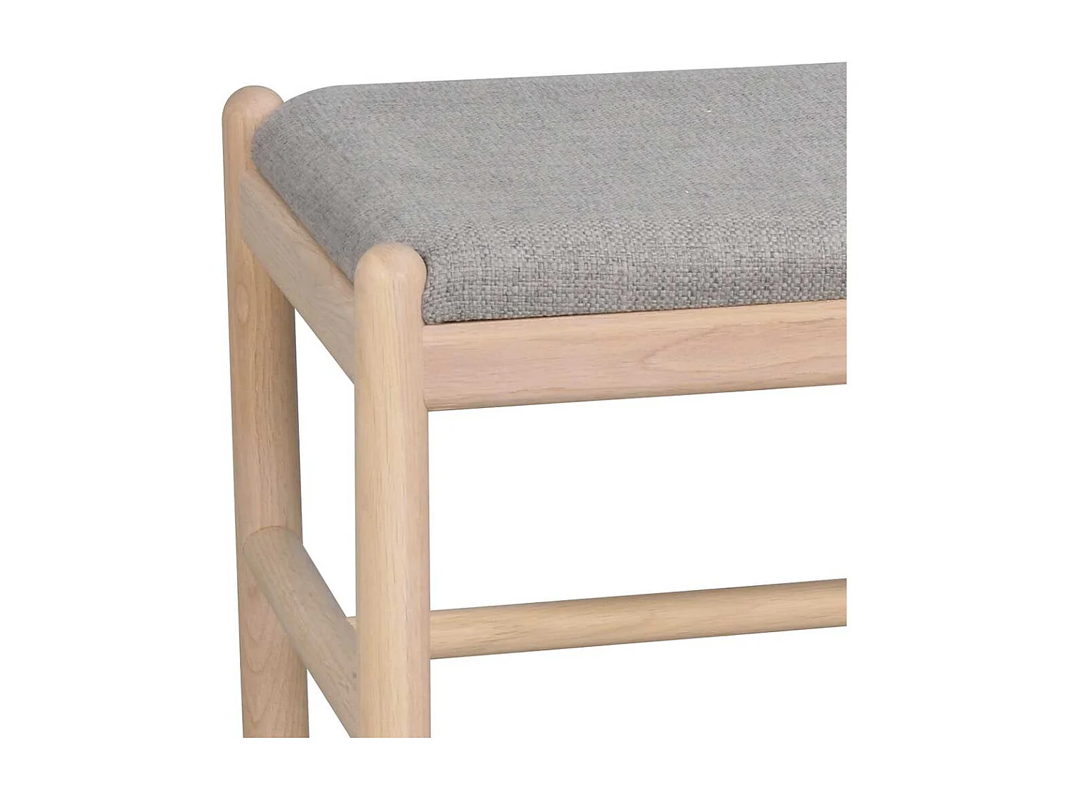 Flurbank in Eiche White Wash massiv 80 cm breit