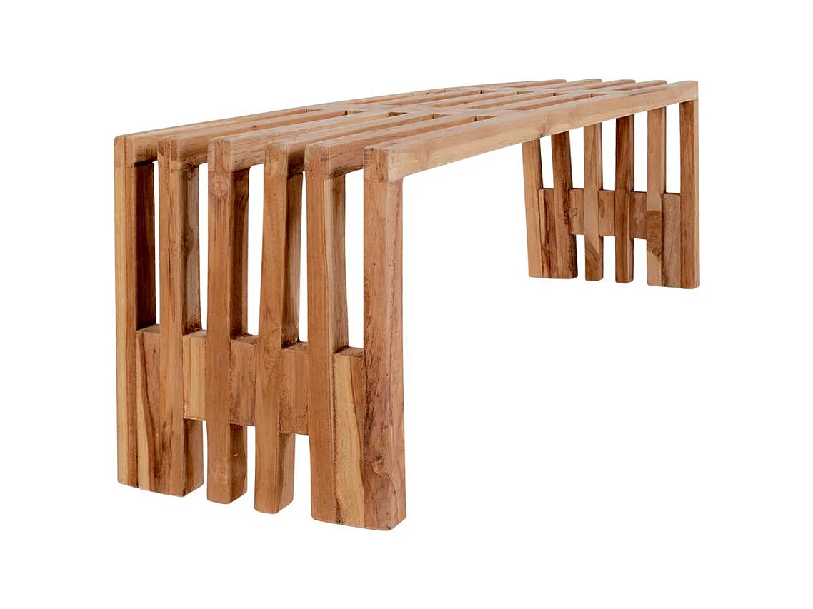 Sitzbank aus Teak Massivholz 140 cm breit